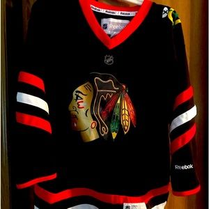 Chicago BlackHawks Hockey Jersey Reebok Youth Large / X-Large Unisex